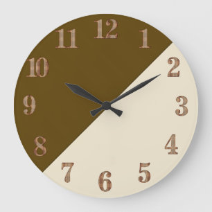 Grande Horloge Ronde Coffee and Cream