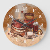 Grande Horloge Ronde coffee bar decor large clock (Recto)
