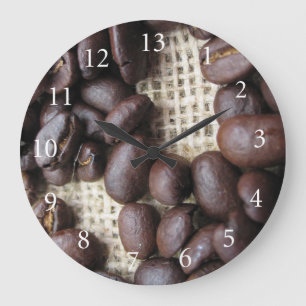 Grande Horloge Ronde Coffee Bean