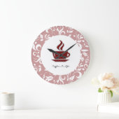 Grande Horloge Ronde Coffee Kitchen Wall Clocks (Maison)