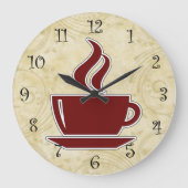 Grande Horloge Ronde Coffee Kitchen Wall Clocks (Recto)