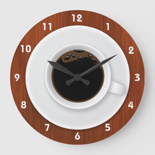 Grande Horloge Ronde Coffee Time Clocks (Recto)