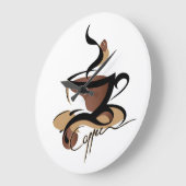 Grande Horloge Ronde coffee time cloke (Angle)
