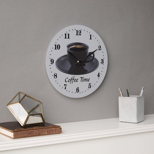 Grande Horloge Ronde coffee time decor (Bureau)