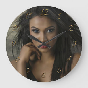 Grande Horloge Ronde Coiffeuse
