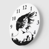 Grande Horloge Ronde Coiffeuse (Angle)