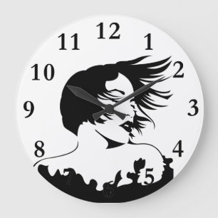 Grande Horloge Ronde Coiffeuse