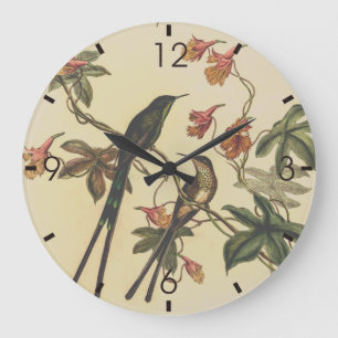 Grande Horloge Ronde Colibri vintage par John Gould