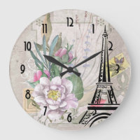 Collage de fleurs vintages et Illustration de la t