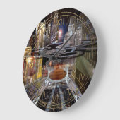 Grande Horloge Ronde Collecter une ville futuriste (Angle)