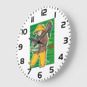 Grande Horloge Ronde Collecteur papillon (Angle)