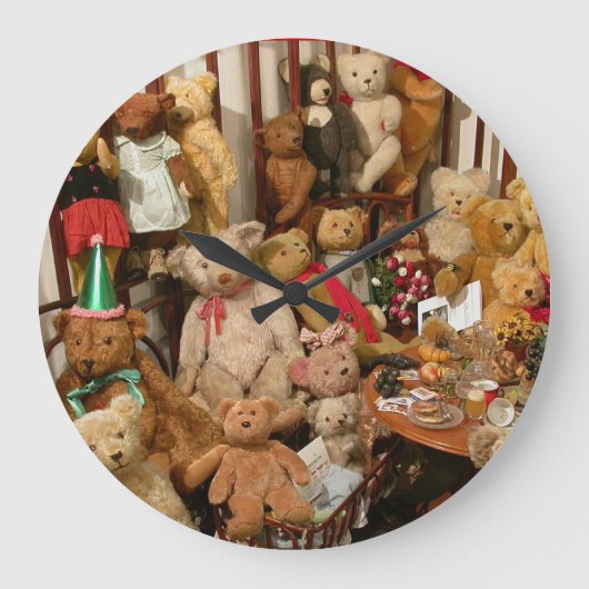 Grande Horloge Ronde Collection ancienne Nounours (Recto)