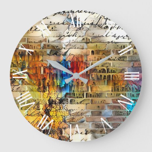 Grande Horloge Ronde Collection d'art vintage (Recto)