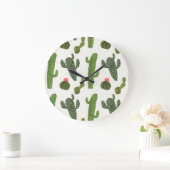 Grande Horloge Ronde Collection Llamarama | Cactus mignons (Maison)