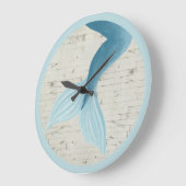 Grande Horloge Ronde Collection peinte de sirène (Angle)