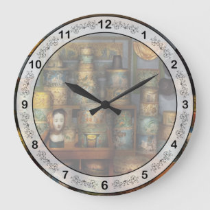 Grande Horloge Ronde Collectionneur - Chapeaux - La salle des chapeaux
