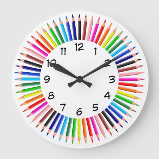 Grande Horloge Ronde Color pencil (Recto)