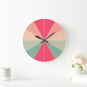 Grande Horloge Ronde Color Segmented (Maison)