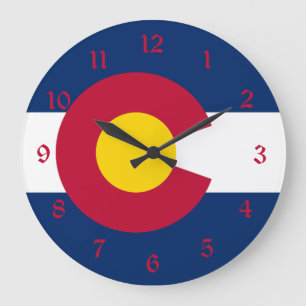 Grande Horloge Ronde Colorado : le drapeau du centième État des États-U