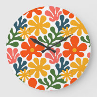 Coloré Abstrait Matisse Floral Art Rétro