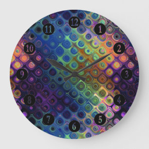 Grande Horloge Ronde Colored Peacock