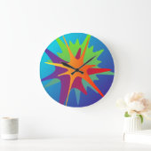 Grande Horloge Ronde Colorful (Maison)