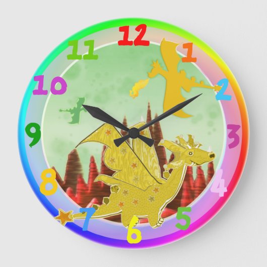 Grande Horloge Ronde Colors de Dragon (Recto)