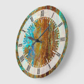 Grande Horloge Ronde Colourful Corrosion (Angle)