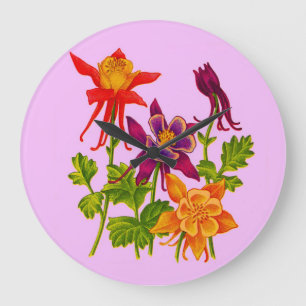 Grande Horloge Ronde columbine flowers