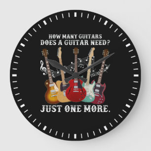 Grande Horloge Ronde Combien De Guitares Cadeaux Pour Guitare Player
