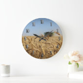 Grande Horloge Ronde Combine de Wheat Field (Maison)