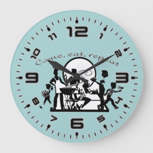 Grande Horloge Ronde Come, eat, repeat (Recto)