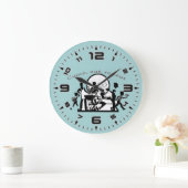 Grande Horloge Ronde Come, eat, repeat (Maison)