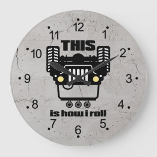 Grande Horloge Ronde Comment rouler   4x4 Camion-remorque tout terrain