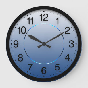 Grande Horloge Ronde Company Minimalism Blue Navy Ombre White