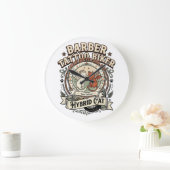 Grande Horloge Ronde Comptable Saison Fiscale Chat Comptable Saison Fis (Maison)