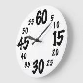 Grande Horloge Ronde Comptage par Folies (Angle)