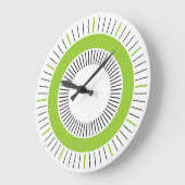 Grande Horloge Ronde Concentric Rays - Solid Martian Green (Angle)