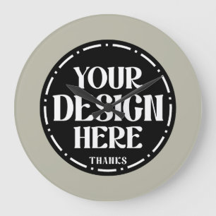 Grande Horloge Ronde Conception de cadeau personnalisé pour la fête des