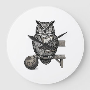 Grande Horloge Ronde Conception de chemise d'entraîneur de football de