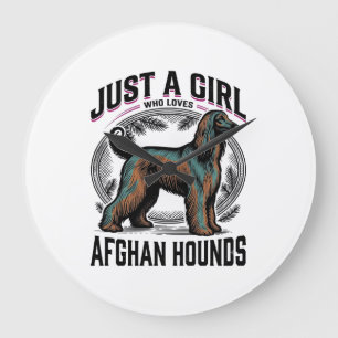 Grande Horloge Ronde Conception de chemise pour maman de chien vintage