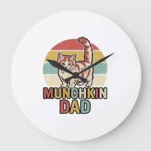 Grande Horloge Ronde Conception de chemise vectorielle pour papa Munchk