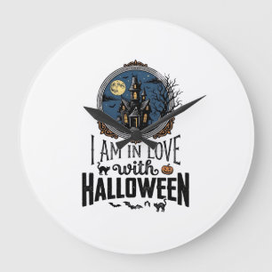 Grande Horloge Ronde Conception de chemise vintage I Am In Love With Ha