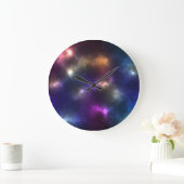 Grande Horloge Ronde Conception de constellations de l'espace cosmique (Maison)
