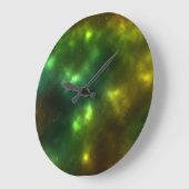 Grande Horloge Ronde Conception de constellations de l'espace cosmique (Angle)