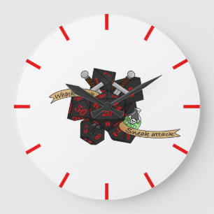 Grande Horloge Ronde Conception de dés non fiables