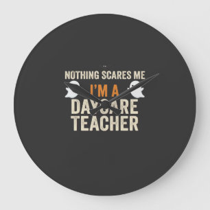Grande Horloge Ronde Conception de fantôme Halloween pour enseignant de