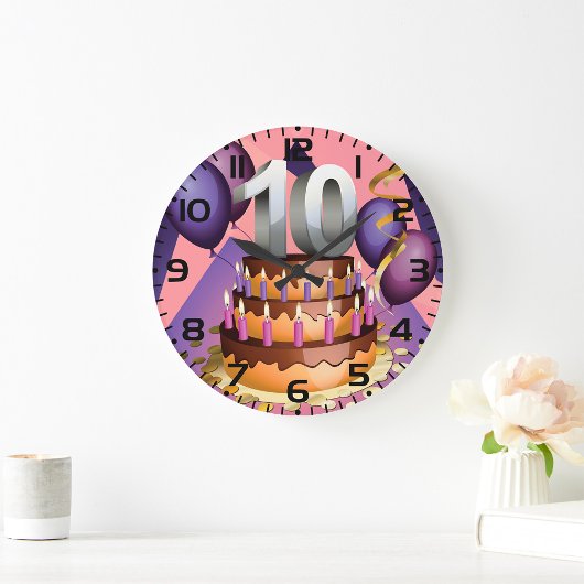 Grande Horloge Ronde Conception de gâteau de célébration élégante pour 