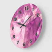 Grande Horloge Ronde Conception de l'Améthyste pourpre (Angle)