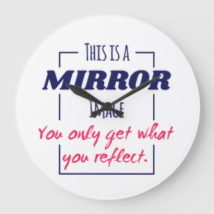 Grande Horloge Ronde Conception de motivation Mentalité de réflexion da